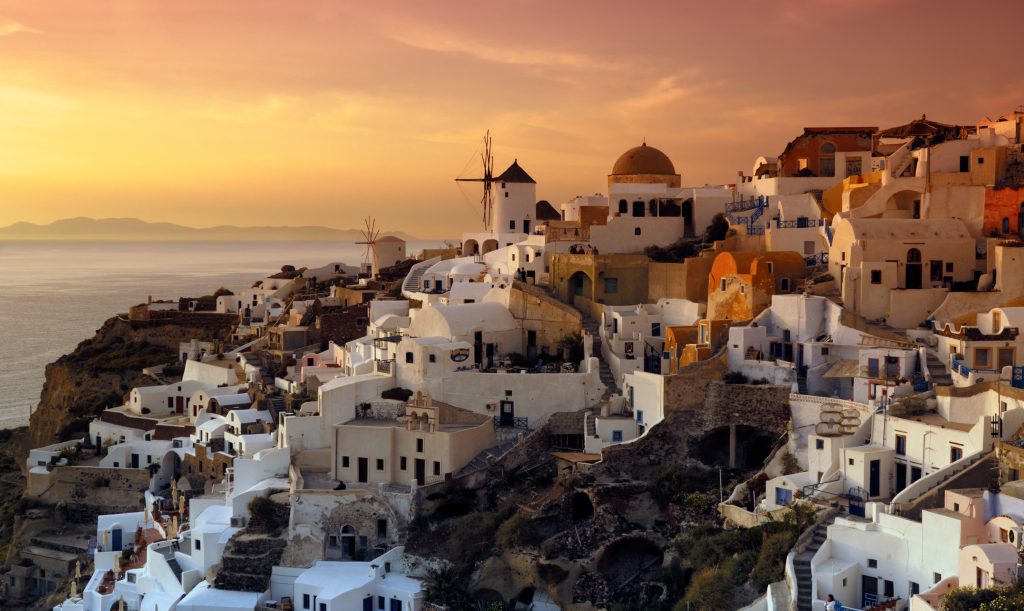 Sunset in Santorini