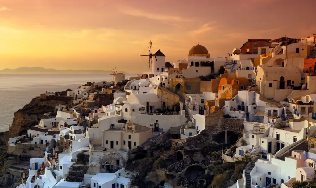 Sunset in Santorini