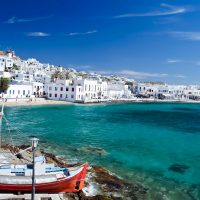 mykonos city exploring as halal traveler