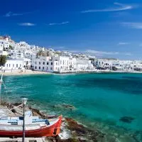 mykonos city exploring as halal traveler