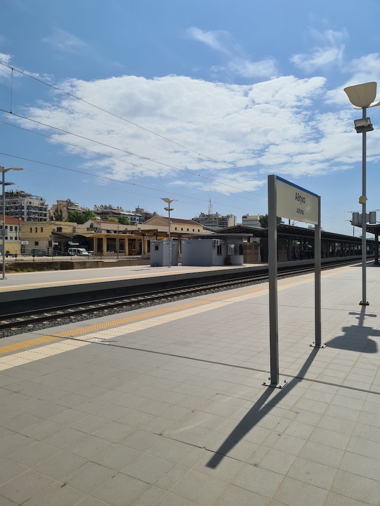 train travel in Greece 
